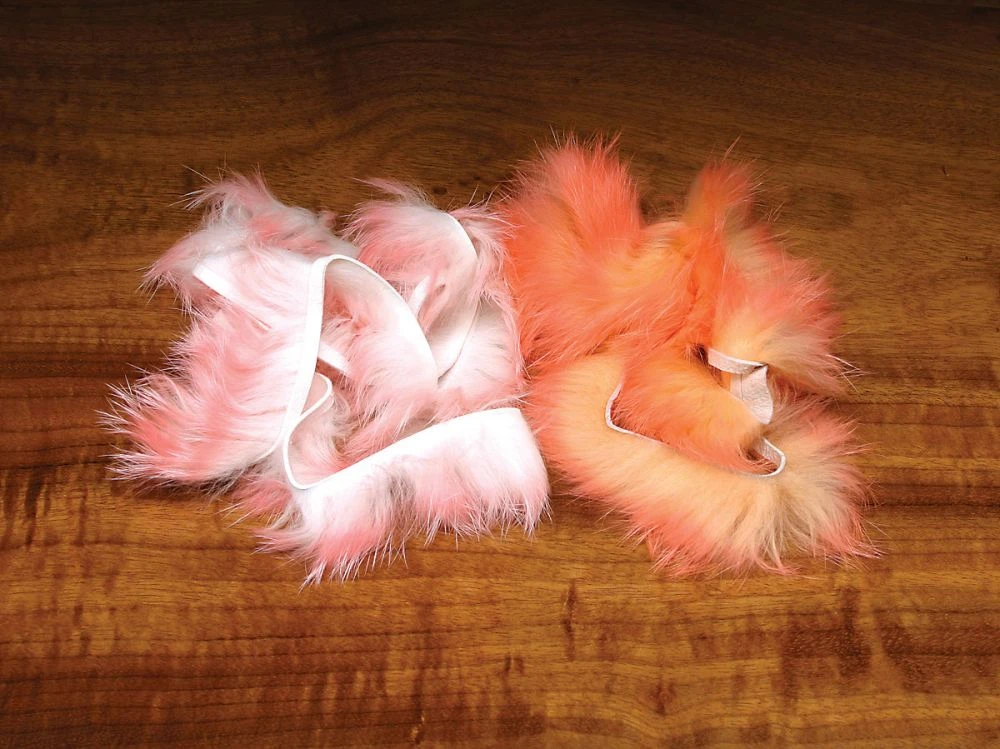 Hareline Rabbit Flesh Strips Two Tone 3 Hareline Rabbit Flesh Strips Two Tone