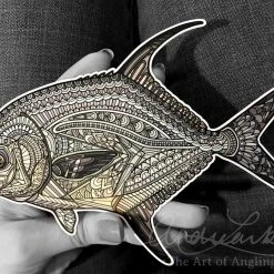 Fly Fishing Stickers Andrea Larko Permit Sticker