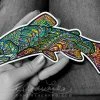 Fly Fishing Stickers Andrea Larko Native Brook Trout Zentangle Sticker 2 Fly Fishing Stickers Andrea Larko Native Brook Trout Zentangle Sticker