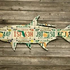 Cody Richardson Art - Florida Orange Tarpon License Plate Art