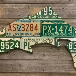 Cody Richardson Art - Colorado Vintage Trout License Plate Art
