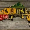 Gifts Cody Richardson Art - Wyoming Antique Trout License Plate Art 2 Gifts Cody Richardson Art - Wyoming Antique Trout License Plate Art