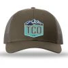 TCO FLY SHOP LOGO HAT LOW PRO TRUCKER - CREST LOGO 1 TCO FLY SHOP LOGO HAT LOW PRO TRUCKER - CREST LOGO