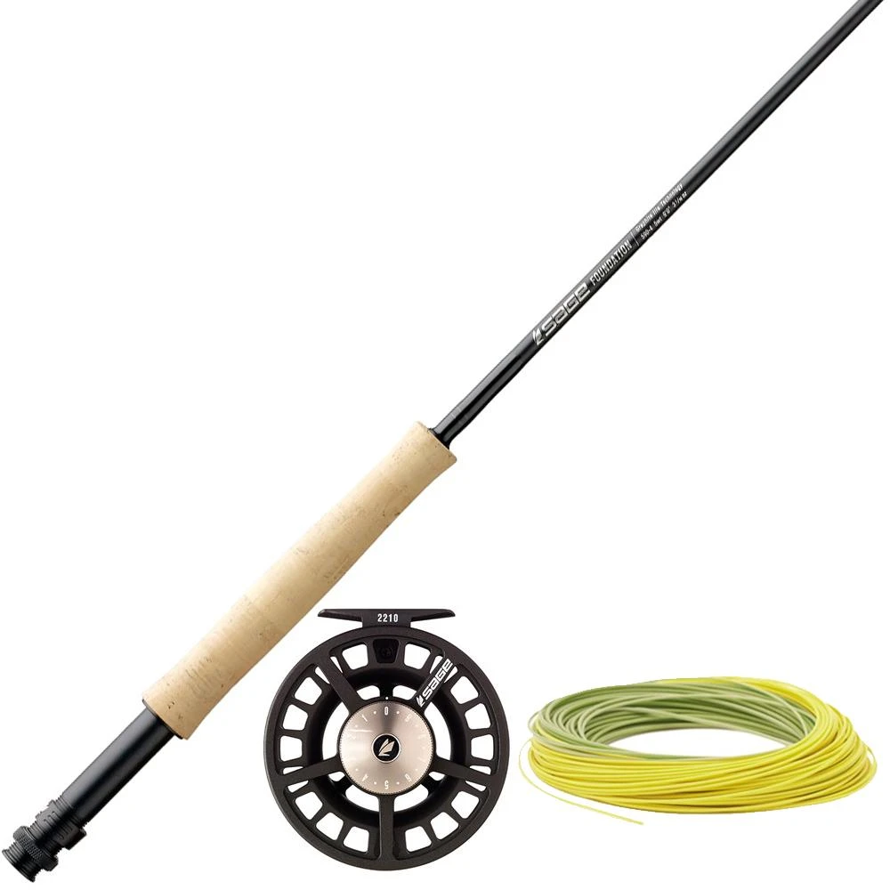Fly Rods Sage 490-4 FOUNDATION OUTFIT 4WT 4PC 9ft 3 Fly Rods Sage 490-4 FOUNDATION OUTFIT 4WT 4PC 9ft