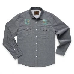 Shirts Howler Brothers Gaucho Snapshirt - Turbulent Waters