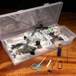 Hareline Fly Tying Material Kit With Premium Tools And Vise