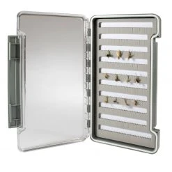 New Phase TCO Fly Box - XL Waterproof Slim Box Slit Foam Fly Boxes