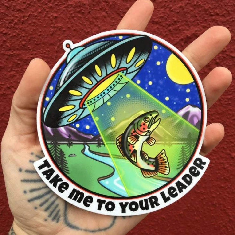 DrewLR Sticker - Take Me To Your Leader 3 DrewLR Sticker - Take Me To Your Leader